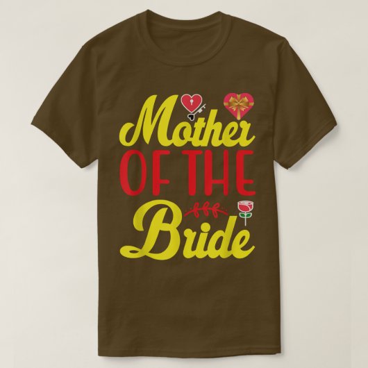 HochzeitsduscheBridal Party Mama Braut Mutter des T-Shirt (Design vorne)