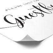Hochzeitsegler. Bitte geben Sie unser Gästebuch an (Ecke)