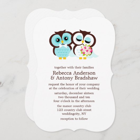 Hochzeitseier Einladung (Vorne/Hinten)