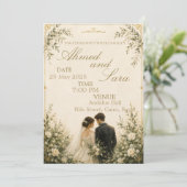 Hochzeitseinladung (Stehend Vorderseite)