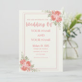 Hochzeitseinladung (Stehend Vorderseite)