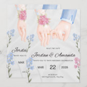 Hochzeitseinladung (Vorne/Hinten)