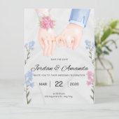 Hochzeitseinladung (Stehend Vorderseite)