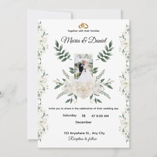 Hochzeitseinladung (Vorderseite)