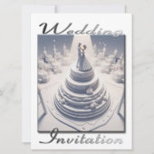 Hochzeitseinladung 3D Couple tanzen auf ihrem Kuch Einladung (Vorderseite)