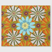 Hochzeitseinladung. Abstrakter blumengeschmückter  Geschenkpapier (Flach)