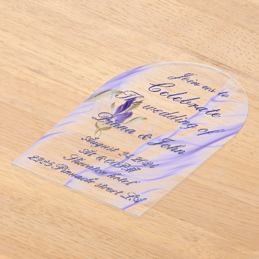 Hochzeitseinladung Acryleinladungen (Ablage )