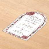 Hochzeitseinladung Acryleinladungen (Ablage )