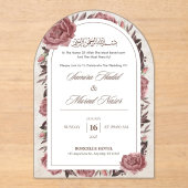 Hochzeitseinladung Acryleinladungen (Vorderseite)