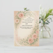 Hochzeitseinladung Begleitkarte (Stehend Vorderseite)