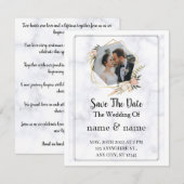 Hochzeitseinladung Begleitkarte (Vorne/Hinten)