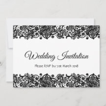 Hochzeitseinladung beidseitig
