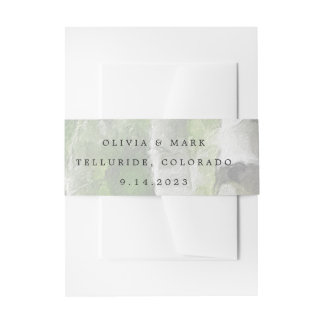 Hochzeitseinladung Belly Bands Aspen Tree Colorado Einladungsbanderole