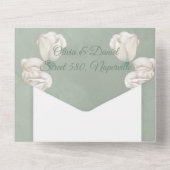 Hochzeitseinladung Bloral Save the Date All In One Einladung (Rückseite)