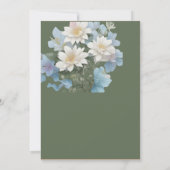 Hochzeitseinladung Blütenpastellblume Einladung (Rückseite)