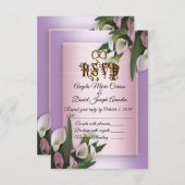 Hochzeitseinladung calla lilies UAWG Einladung (Vorne/Hinten)