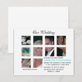 Hochzeitseinladung - Collage Einladung (Vorne/Hinten)