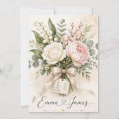 Hochzeitseinladung Dankeskarte (Rückseite)