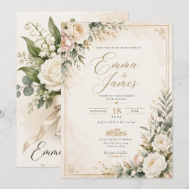 Hochzeitseinladung Dankeskarte