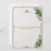 Hochzeitseinladung Dankeskarte (Rückseite)