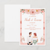 Hochzeitseinladung Dankeskarte (Vorne/Hinten)