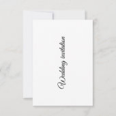 Hochzeitseinladung Dankeskarte (Rückseite)