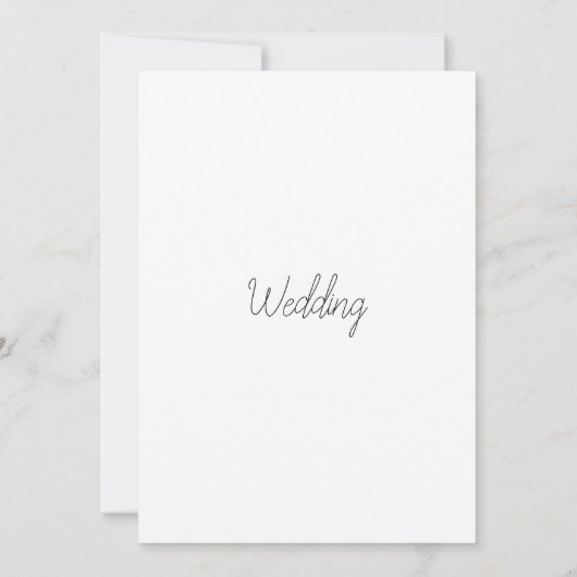 Hochzeitseinladung delikate Blume Einladung (Rückseite)