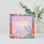 Hochzeitseinladung der Eltern des Bräutigams Einladung (Stehend Vorderseite)