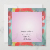 Hochzeitseinladung der Eltern des Bräutigams Einladung (Rückseite)