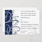 Hochzeitseinladung der Marine Einladung (Vorne/Hinten)