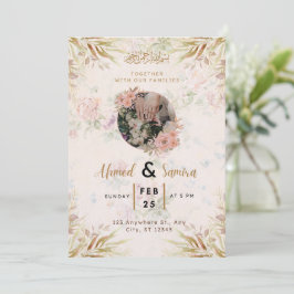 Hochzeitseinladung Einfach Elegantes Skript Design Einladung