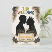 Hochzeitseinladung Einladung (Stehend Vorderseite)
