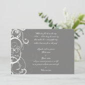 Hochzeitseinladung Einladung (Stehend Vorderseite)