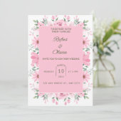 Hochzeitseinladung. Einladung (Stehend Vorderseite)