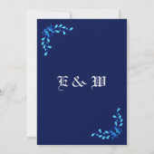 Hochzeitseinladung Einladung (Rückseite)