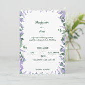 Hochzeitseinladung Einladung (Stehend Vorderseite)