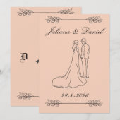 Hochzeitseinladung Einladung (Vorne/Hinten)