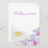 Hochzeitseinladung Einladung (Vorne/Hinten)