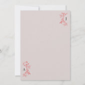 Hochzeitseinladung Einladung (Rückseite)