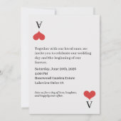 Hochzeitseinladung Einladung (Rückseite)