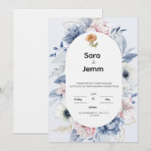 Hochzeitseinladung Einladung (Vorne/Hinten)