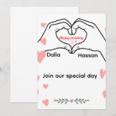 Hochzeitseinladung Einladung (Vorne/Hinten)