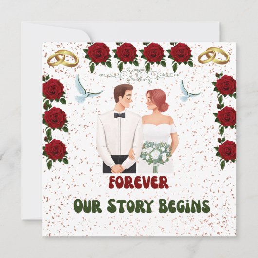 Hochzeitseinladung Einladung (Vorderseite)