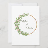 Hochzeitseinladung einladung (Rückseite)