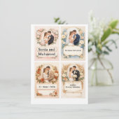 Hochzeitseinladung Einladung (Stehend Vorderseite)