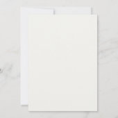 Hochzeitseinladung Einladung (Rückseite)