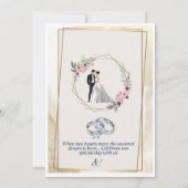 Hochzeitseinladung Einladung (Rückseite)