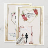 Hochzeitseinladung Einladung (Vorne/Hinten)