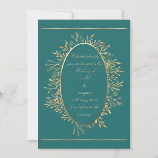 Hochzeitseinladung Einladung (Vorderseite)