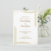 Hochzeitseinladung Einladung (Stehend Vorderseite)